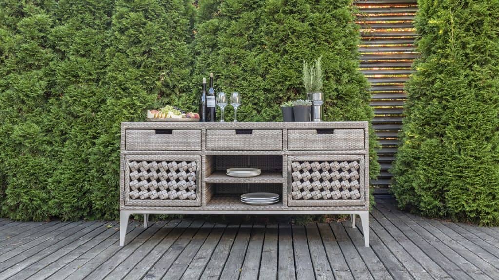 23073 SIDEBOARD HEART SEASHELL FLAT-FLAT Skyline Design 0